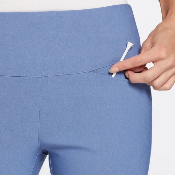 Walter Hagen P11 Women's Pull-On Sculpt Golf Pant Mid Blue Large NWT - Picture 2 of 5